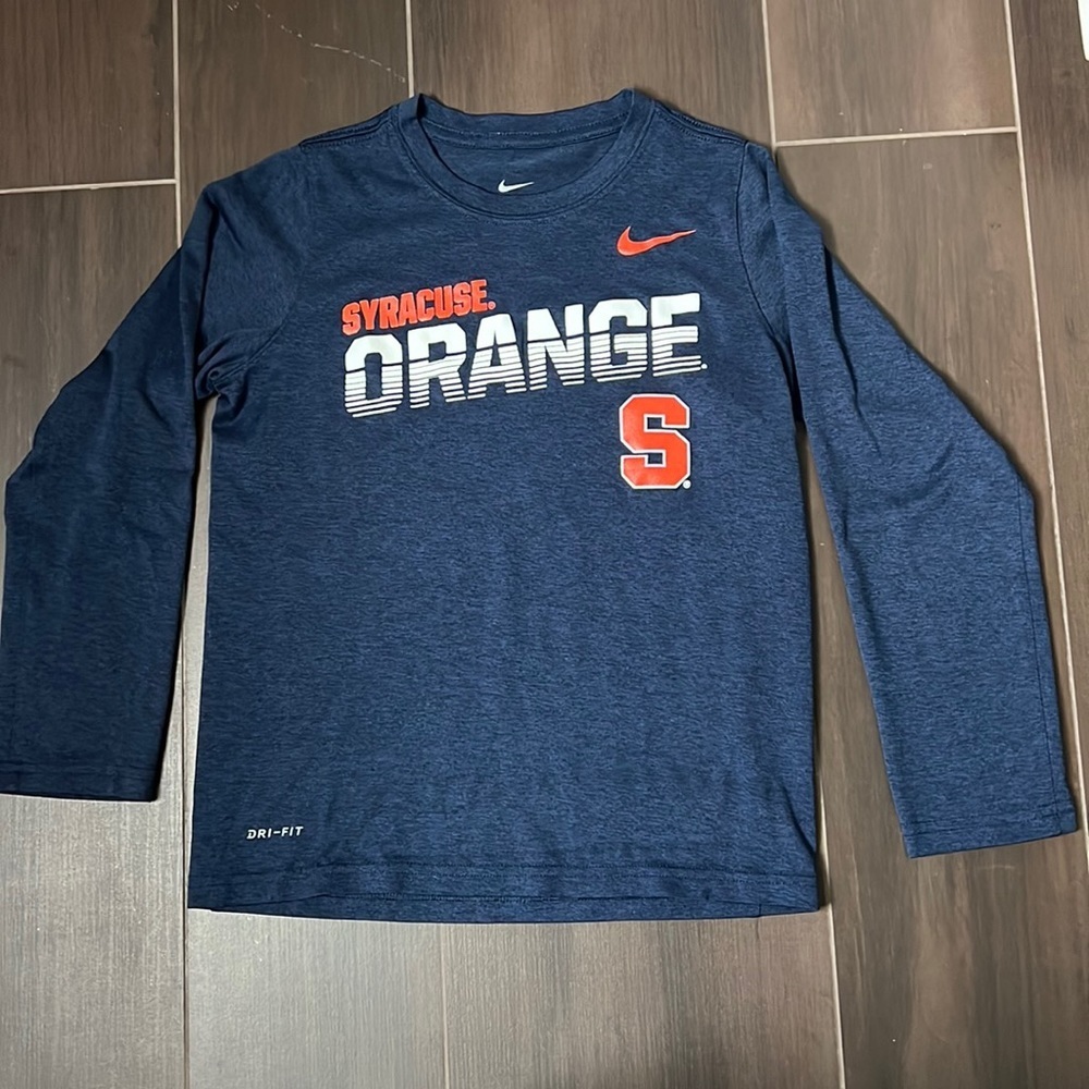 Nike Boys Syracuse Dri Fit Long Sleeve Shirt